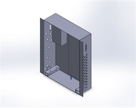 sheet metal solidworks box|zinc plated steel solidworks material.